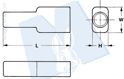 disegno tecnico Capsule per terminale femmina - 4.8