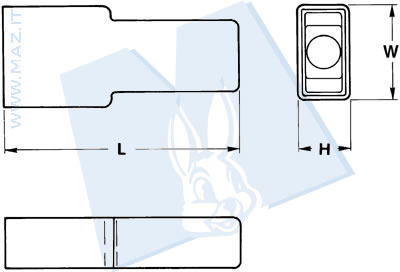 disegno tecnico Capsule per terminale femmina - 6.3