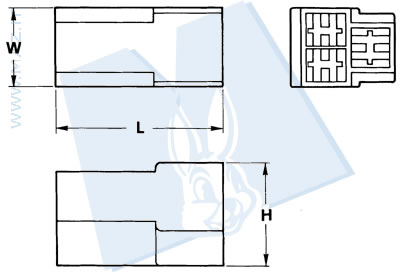 disegno tecnico Blocchetti 3 vie portamaschi - 6.3