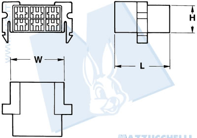 disegno tecnico Blocchetti 6 vie portamaschi - 6.3