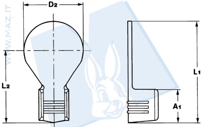 disegno tecnico Terminali ad occhiello