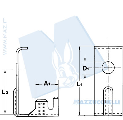 disegno tecnico Terminali per cavo batteria (+)