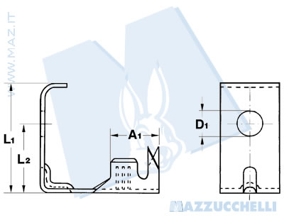 disegno tecnico Terminali per cavo batteria (+)