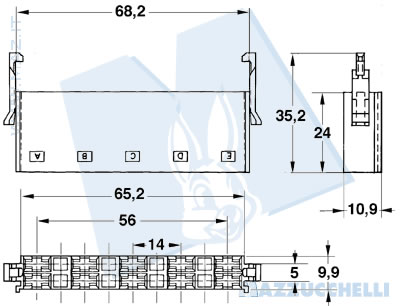 disegno tecnico Blocchetti Maztimer 10 vie