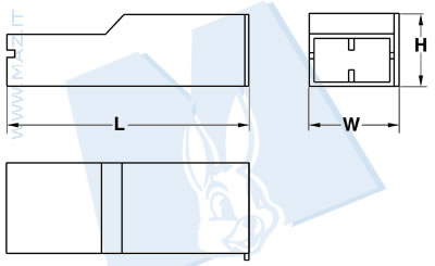 disegno tecnico Capsule per terminale Positive-Lock
