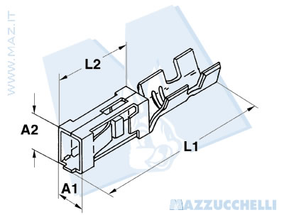disegno tecnico Terminali Modulari passo 3.96