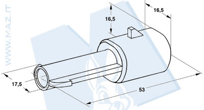 disegno tecnico Blocchetti 1 via portamaschio Packard 2.8