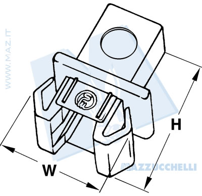 disegno tecnico Blocchetto portalampade