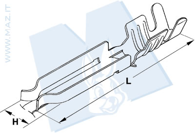 disegno tecnico Terminale portalampada