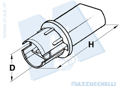 disegno tecnico Blocchetto portalampada