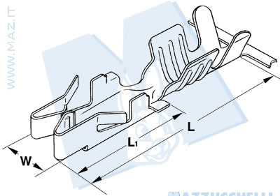 disegno tecnico Terminale portafusibile