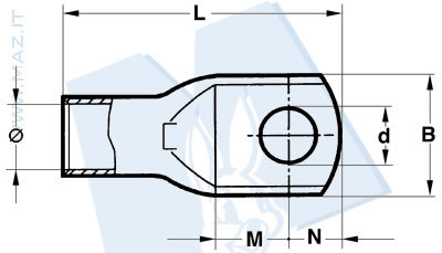 disegno tecnico Capicorda di potenza