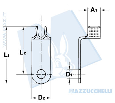 disegno tecnico Capicorda di potenza