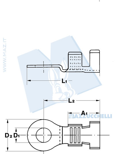 disegno tecnico Capicorda di potenza
