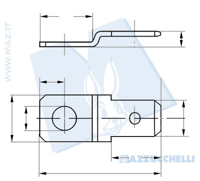 disegno tecnico Contatti lamellari 