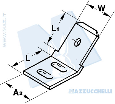 disegno tecnico Contatti lamellari 45° a saldare