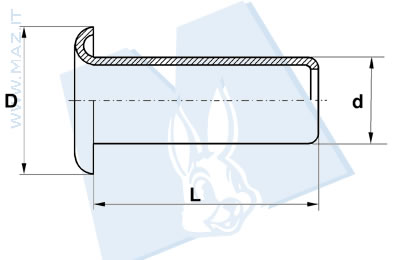 disegno tecnico Occhielli decimali
