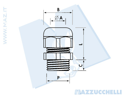 disegno tecnico Maxiblock - Passo metrico M 1.5