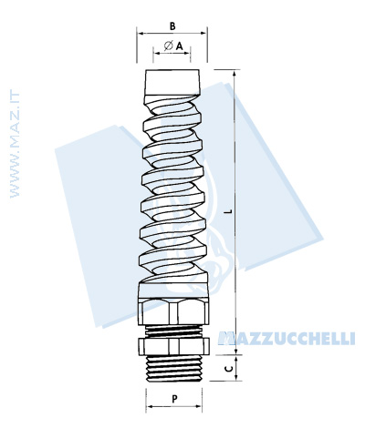 disegno tecnico Spiralblock - Passo Metrico 1.5