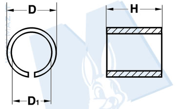 disegno tecnico Distanziali rotondi