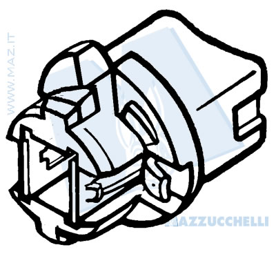 disegno tecnico Portalampade per lampade tuttovetro T5