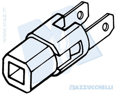 disegno tecnico Portalampade per lampade tuttovetro T5