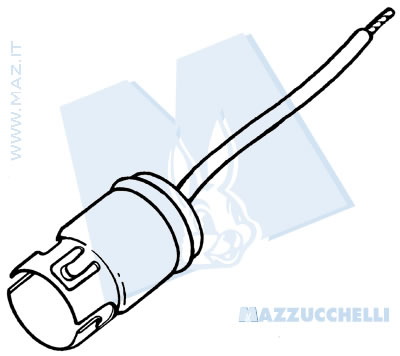 disegno tecnico Portalampade completi e cablati per lampade BA9