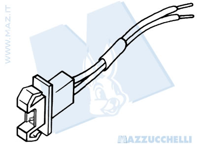 disegno tecnico Portalampade completi e cablati per lampade tuttovetro T5