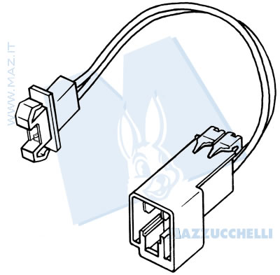 disegno tecnico Portalampade completi e cablati per lampade tuttovetro T5