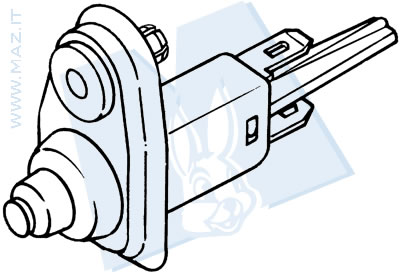 disegno tecnico Pulsanti portiera e antifurto