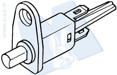 disegno tecnico Pulsanti portiera e antifurto
