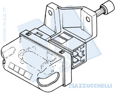 disegno tecnico Pulsanti portiera e antifurto