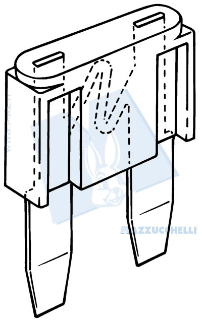 disegno tecnico Fusibili a lama MINI