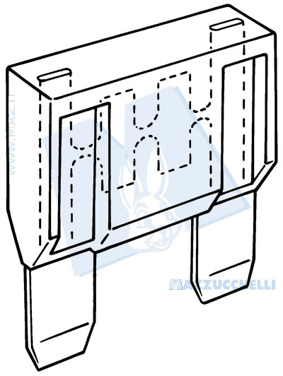 disegno tecnico Fusibili a lama MAXI