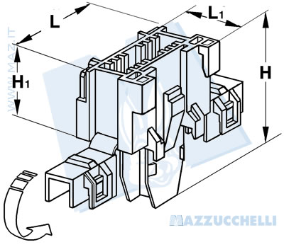disegno tecnico Portafusibili