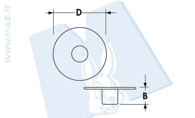 disegno tecnico Bottoni a pressione serie FF9 (MITO 0)
