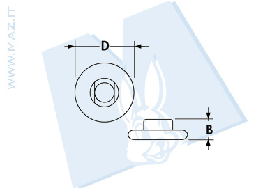 disegno tecnico Bottoni a pressione serie FF12