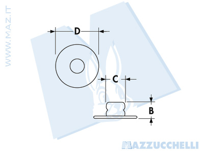 disegno tecnico Bottoni a pressione serie FF12