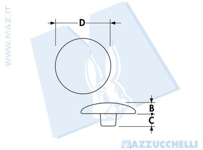 disegno tecnico Bottoni a pressione serie FF12Z (MITO 1)