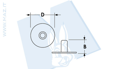 disegno tecnico Bottoni a pressione serie FF12Z (MITO 1)