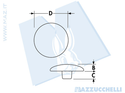 disegno tecnico Bottoni a pressione serie FF16 (MITO 2)