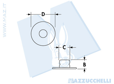 disegno tecnico Bottoni a pressione serie FF16 (MITO 2)