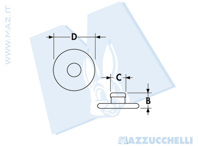 disegno tecnico Bottoni a pressione serie SPRING 12/12 AN