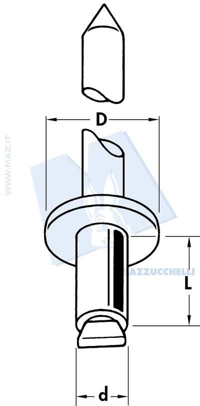 disegno tecnico Rivetti 