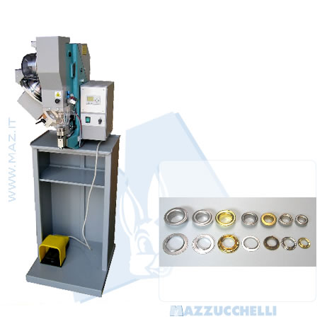 disegno tecnico Occhiellatrice perforante a doppia alimentazione