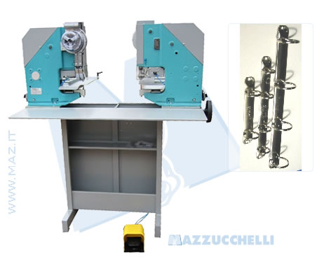 disegno tecnico Rivettatrice a due teste per meccanismi ad anello